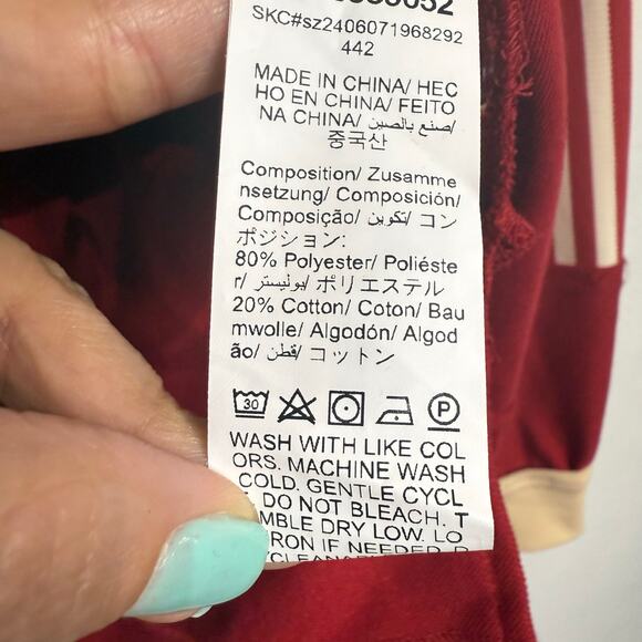 Shein Red Colorblock Collar V-Neck Oversized Pullover Sz S NWT - Picture 6 of 12